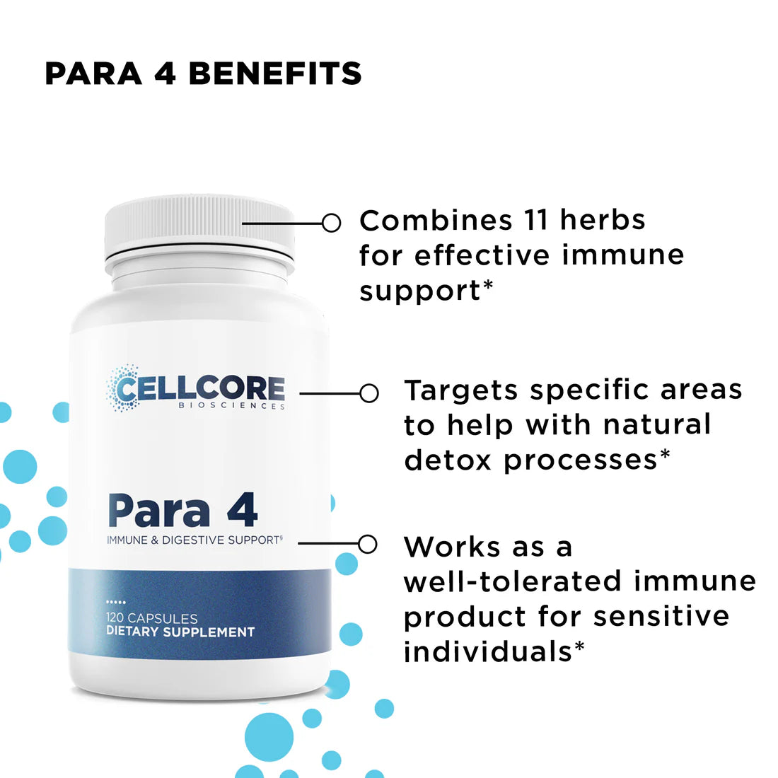 Para 4 Benefits C.A Support Kit Cellcore TRS Detox