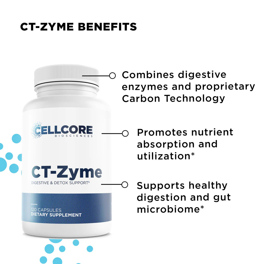 CT-Zyme Benefits C.A Support Kit Cellcore TRS Detox