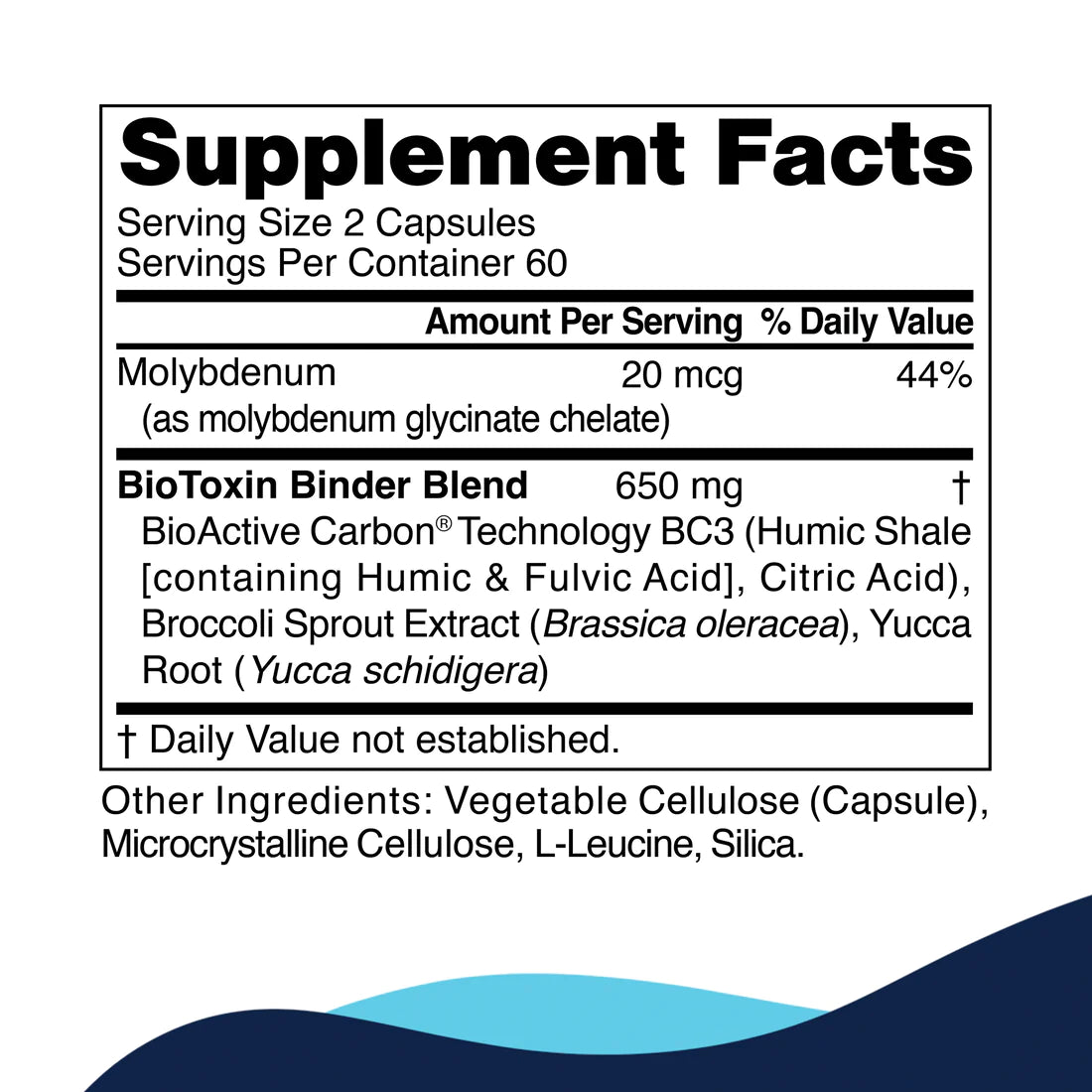 Product Label Biotoxin Binder CellCore TRS Detox