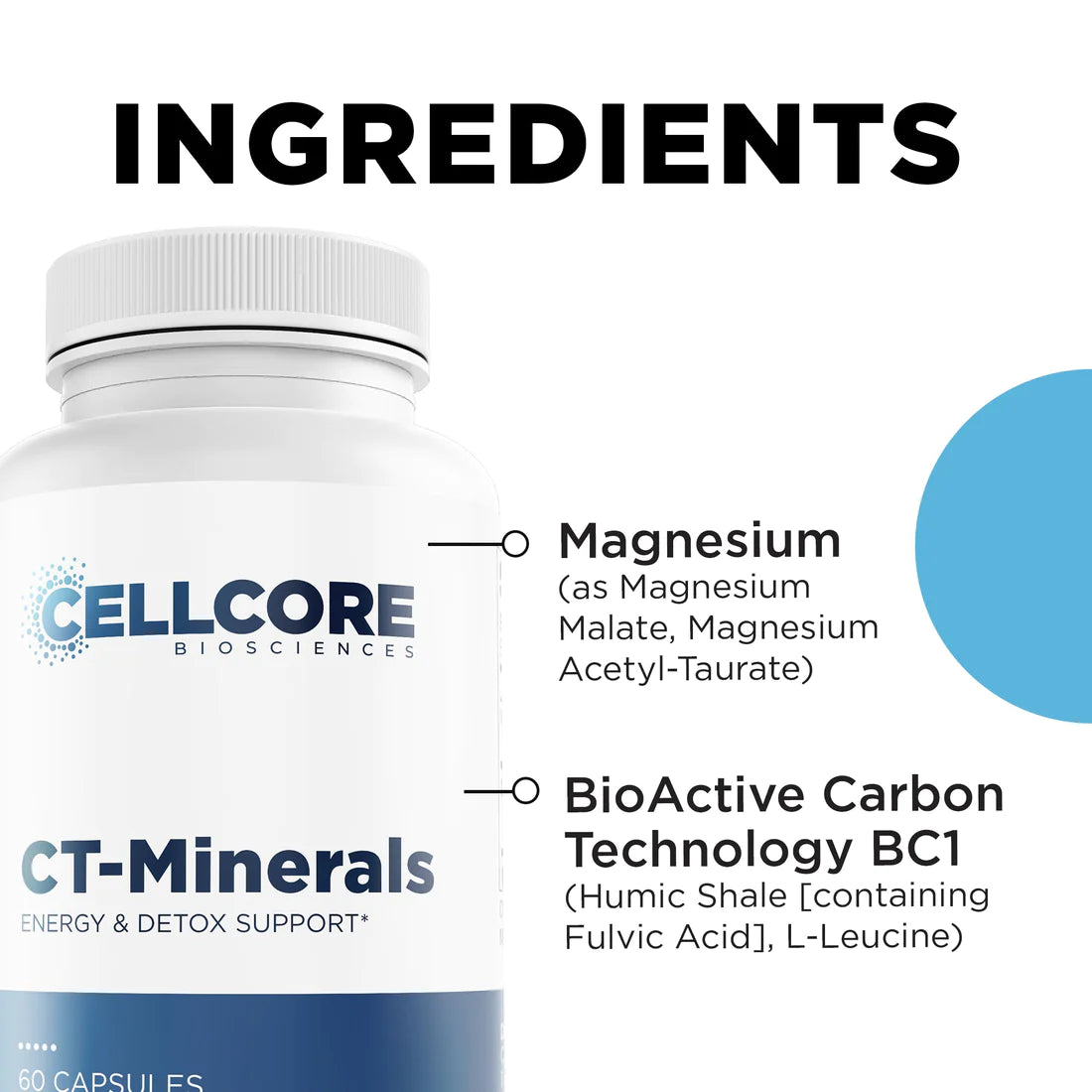 Ingredients CT-Minerals CellCore TRS Detox