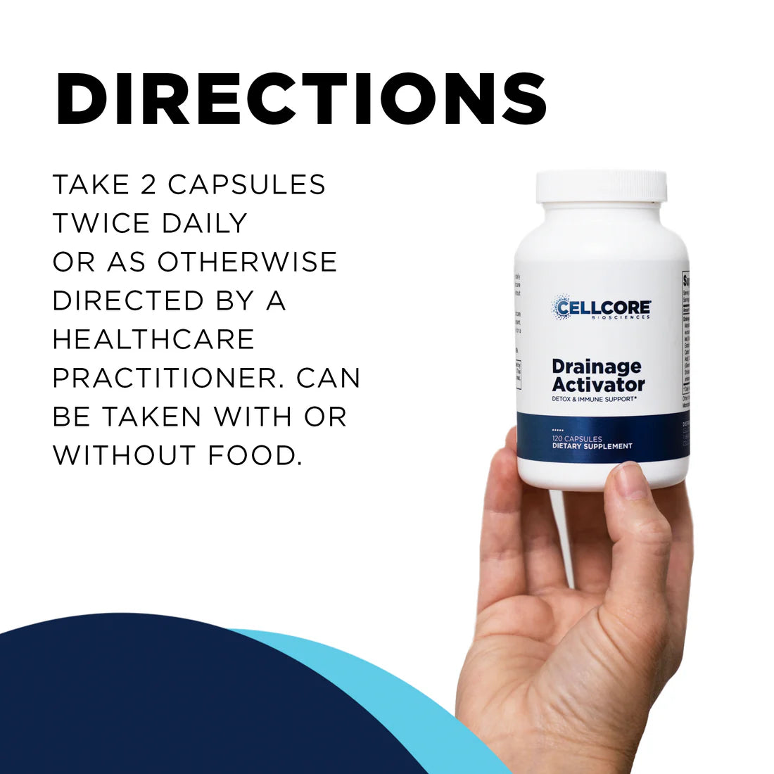Directions Drainage Activator CellCore TRS Detox