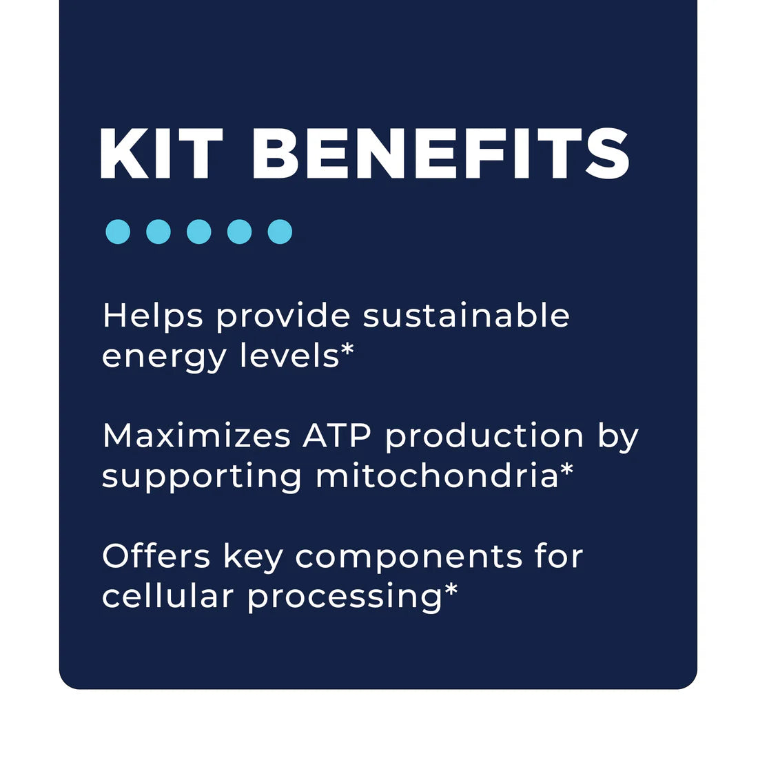 Kit Benefits Energy Boost Kit CellCore TRS Detox