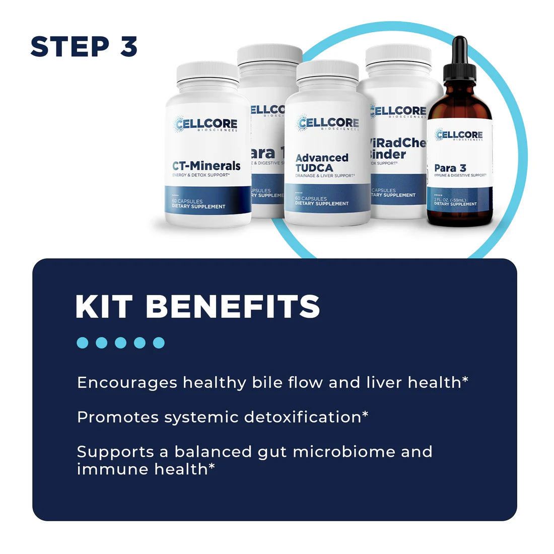 Step 3 benefits Foundational Protocol CellCore TRS Detox