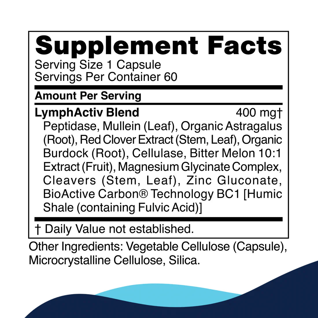 Product Label LymphActiv CellCore TRS Detox